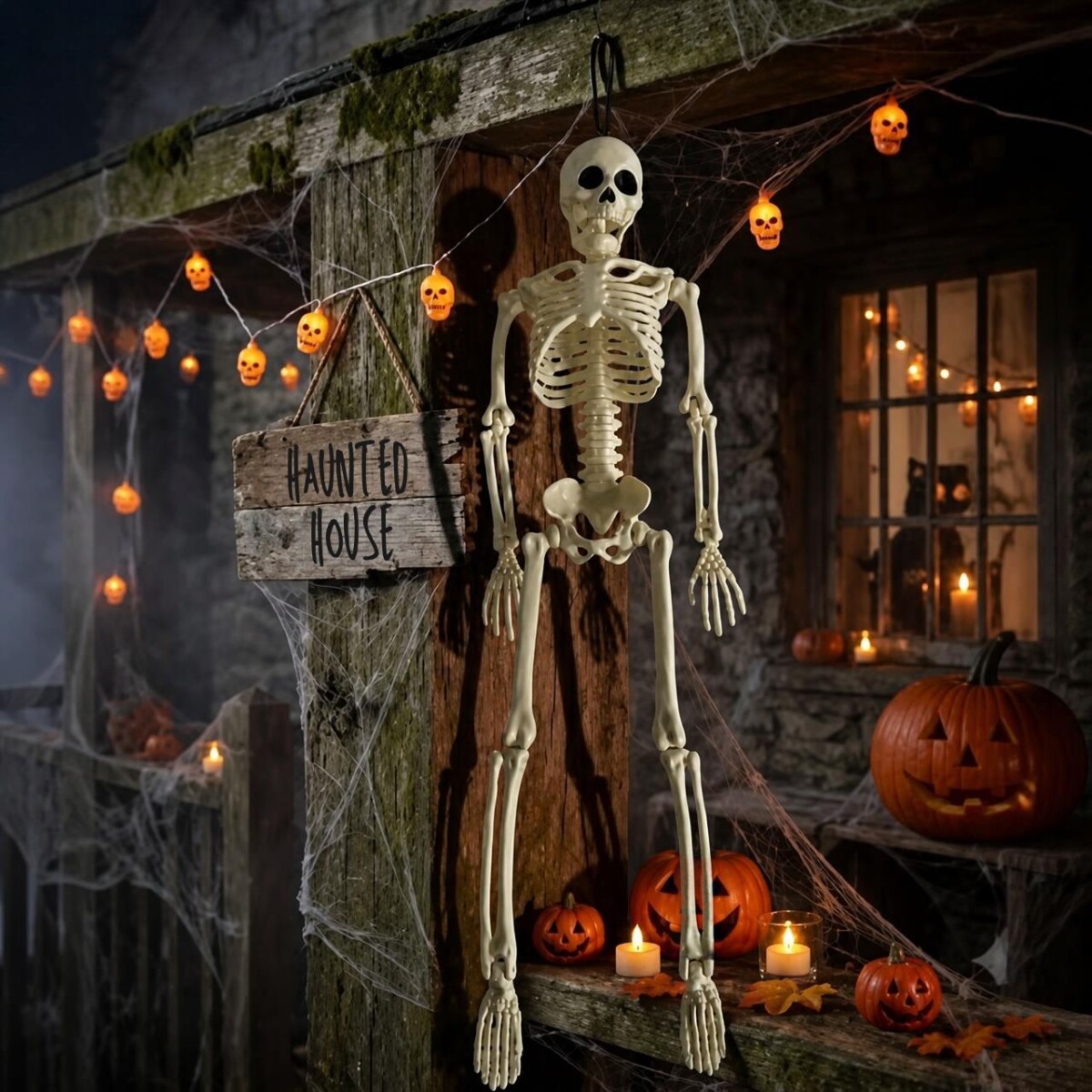 Esqueleto Articulado Halloween 40 cm - N/a 