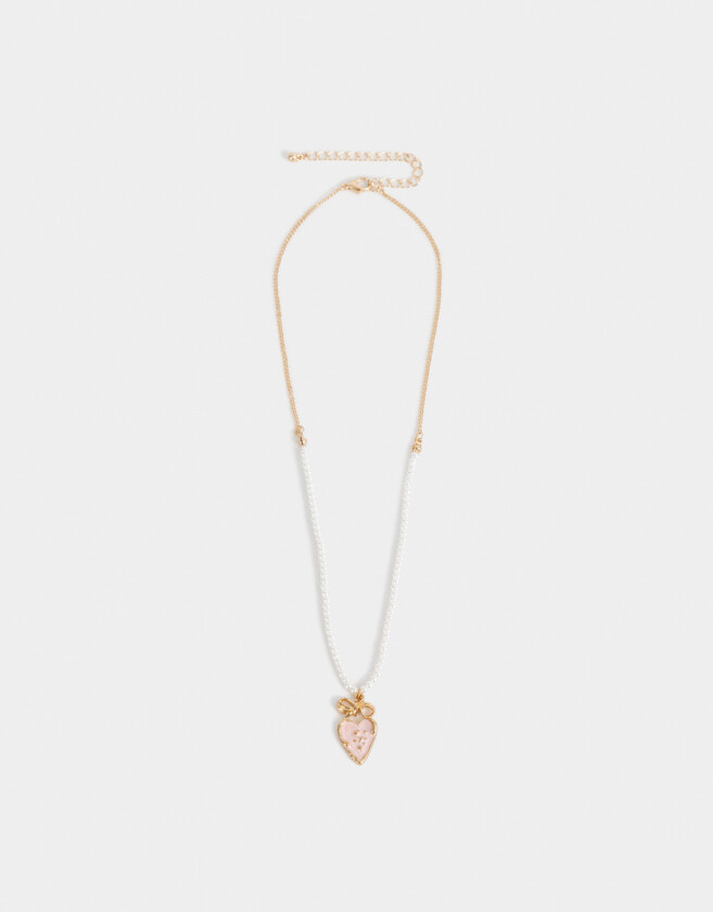 Collares Cortos Con perlas Collar Corto Con Perlas - Dorado