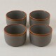 Set x4 Ramequin cerámica 9x5,5 cm GRIS