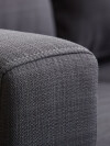 Sofá EGENSE chaise longue tela gris osc Sofá EGENSE chaise longue tela gris osc