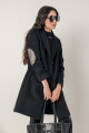 Tapado delfina Negro peltre