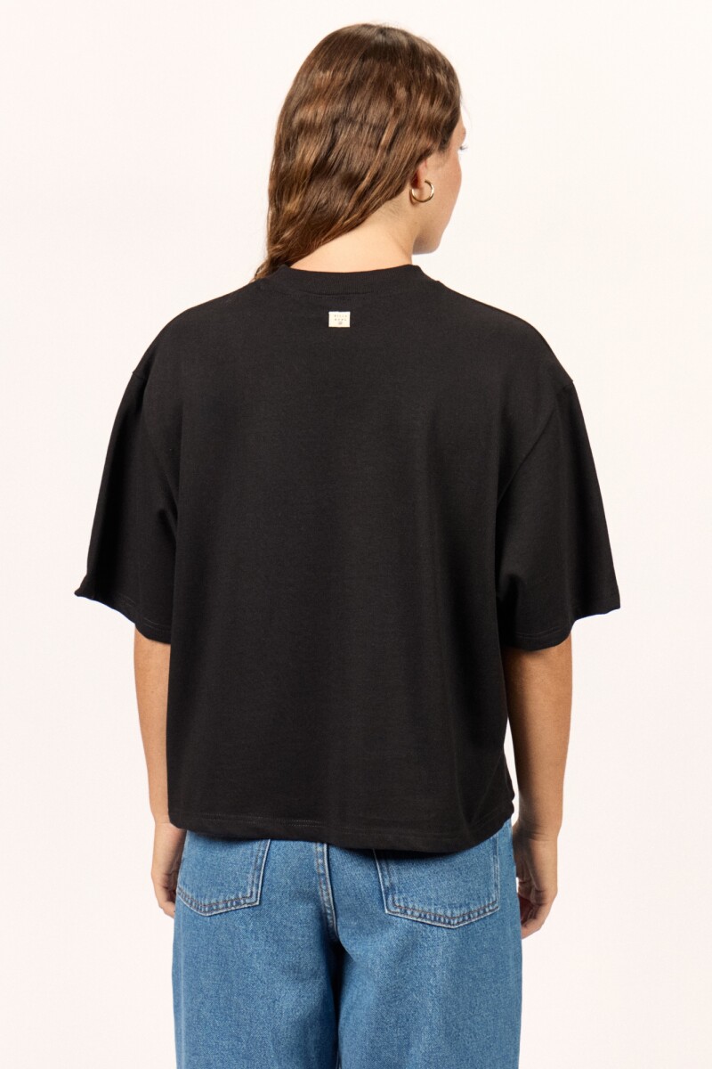REMERA VACATION BOXY TEE J-negro