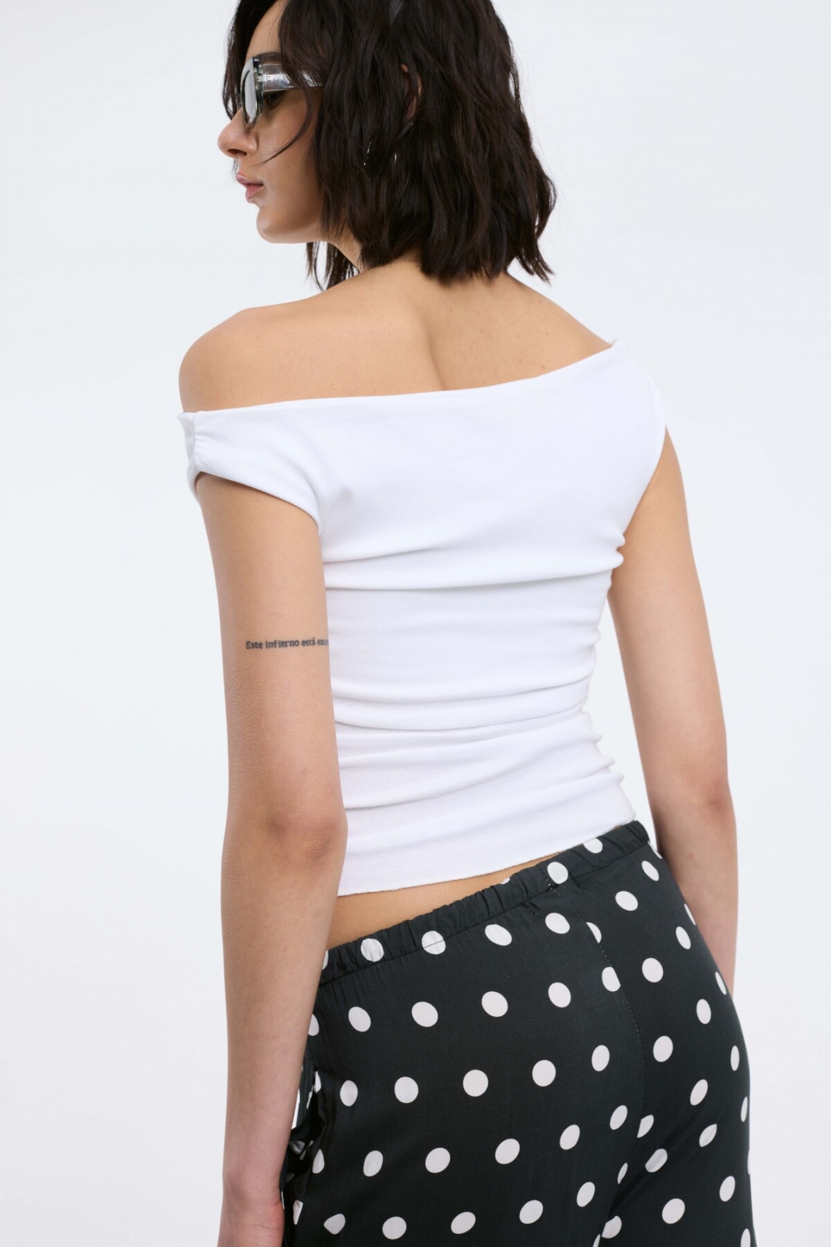 Top Asimétrico Blanco