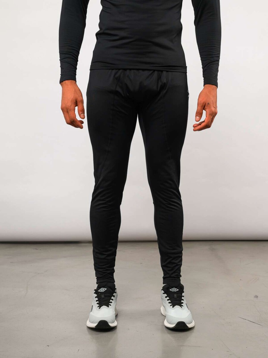 Pantalón Largo Calza Larga Térmica Brushed de Hombre - Negro 