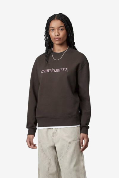 W' CARHARTT SWEAT Marron