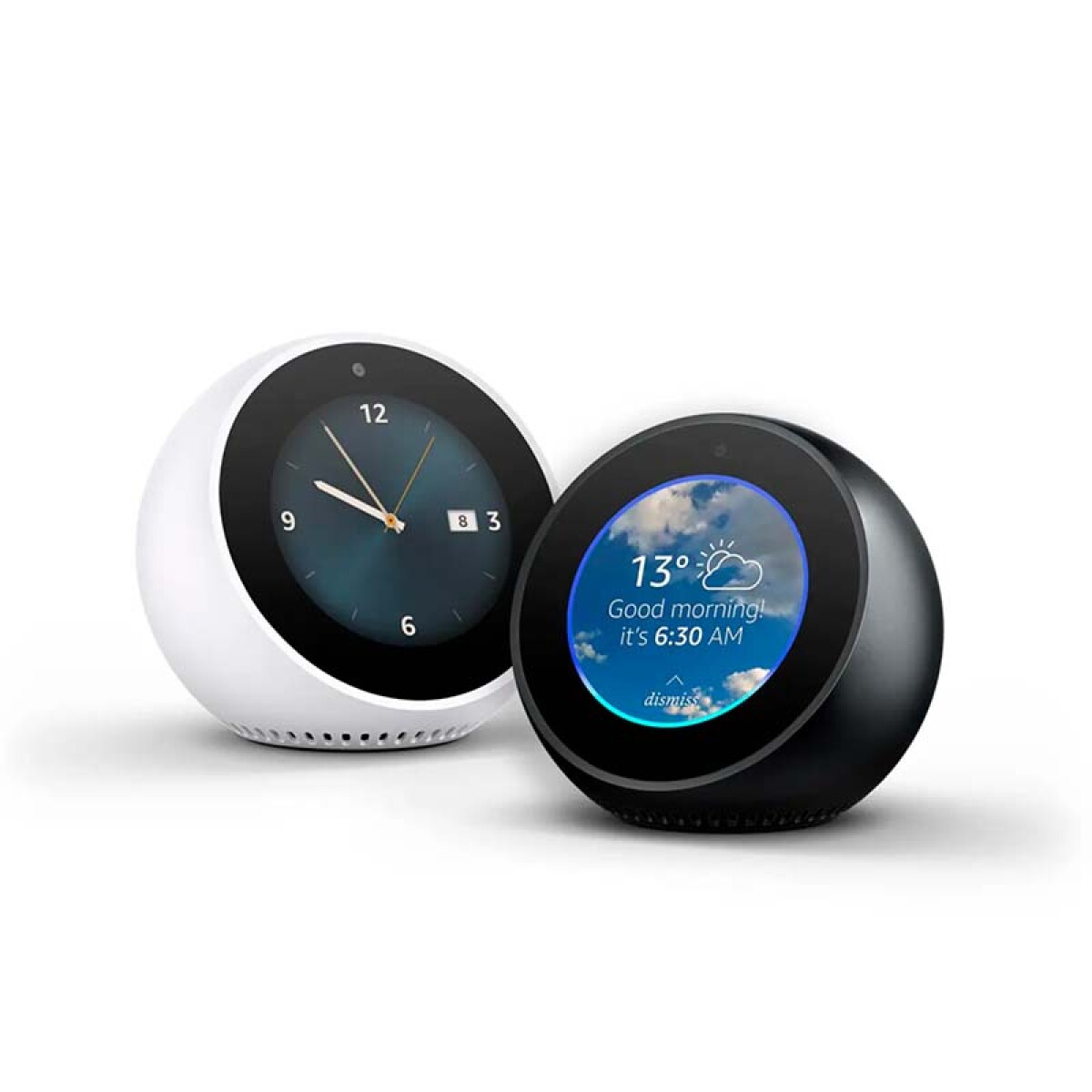 Parlante Reloj Amazon Echo Spot negro Alexa Smart Nuevo de e - Unica 