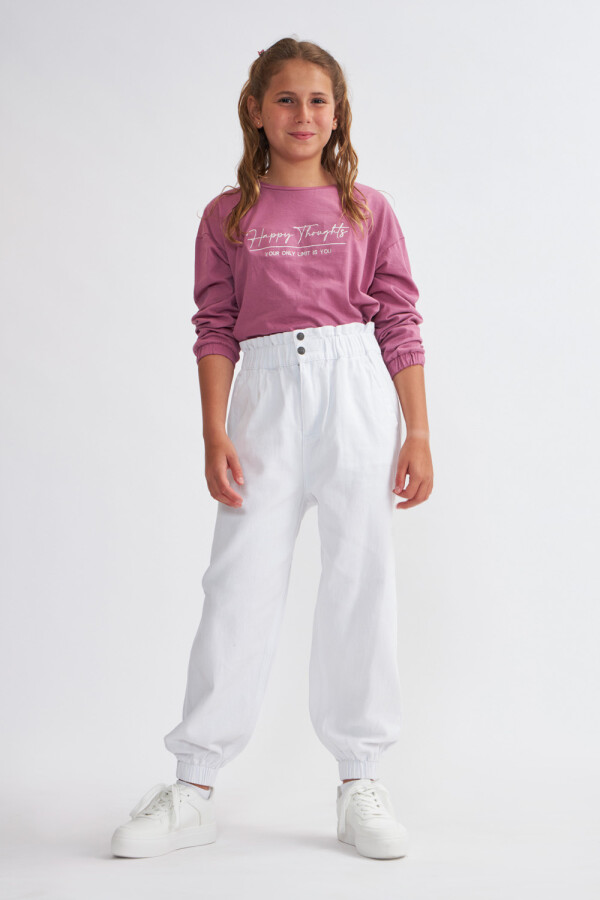 Pantalón baggy Crudo