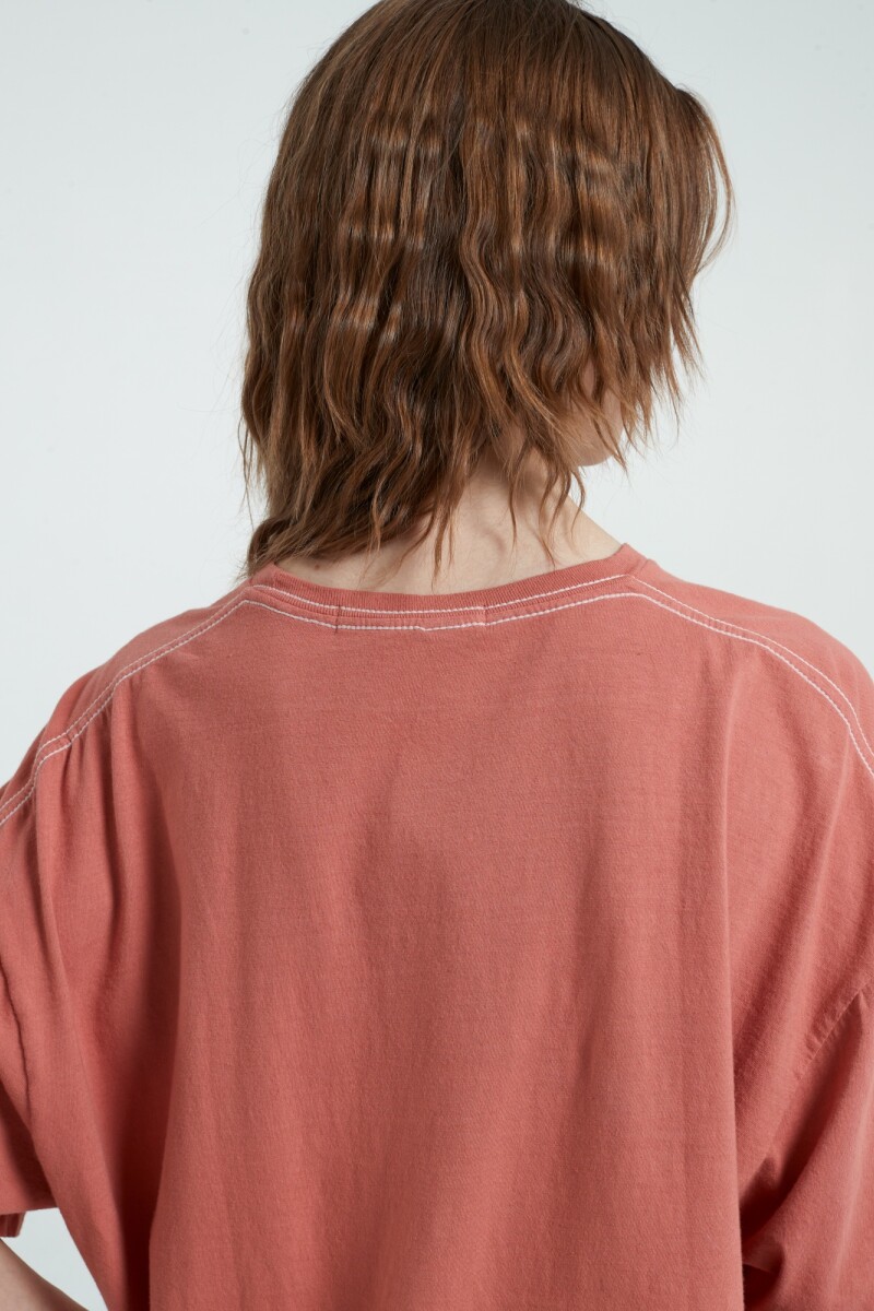 COWGIRL RELAXED TEE Coral