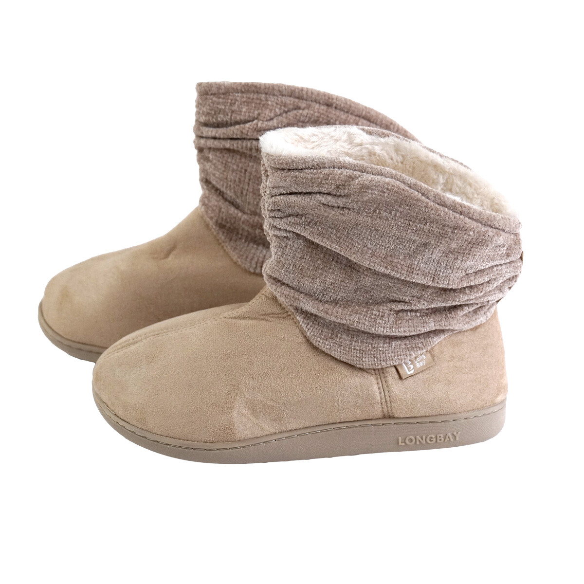 BOTA GAMUZA FORRADO CORDERITO SUELA GOMA 