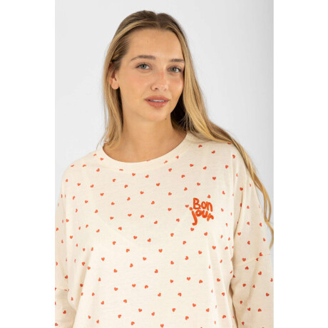 Pijama bonjour heart Marfil