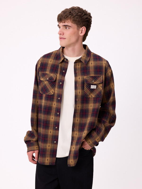 CAMISA NEVILLE RUSTY Bordeaux