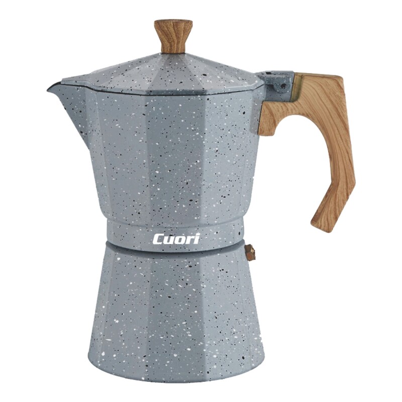 Cafetera Expresso Cuori Latte tipo italiana 6 tazas Gris