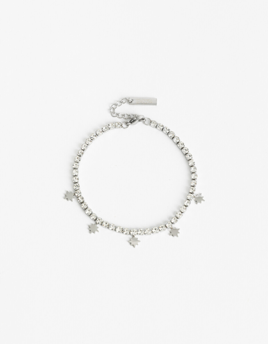 Pulsera De Acero Con Cubic 