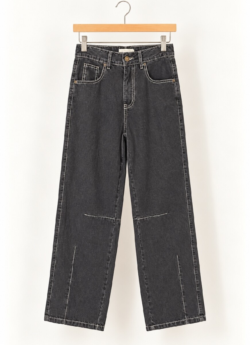 Pantalon Lotus (barrel fit) - Negro Verano 