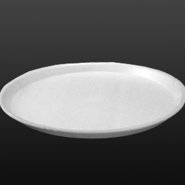 BANDEJA DE ESPUMA BLANCA PARA PIZZA (P30E) 30 CM. BLANCO