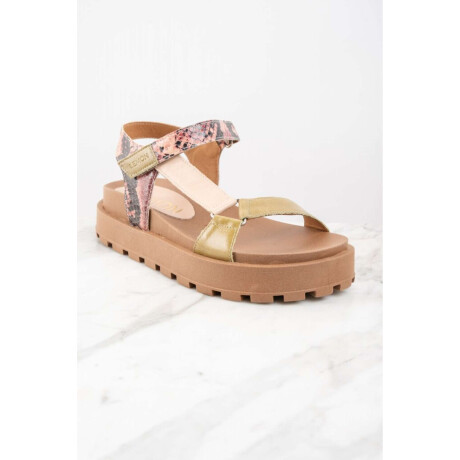 Sandalia Cuero Combinada Multi