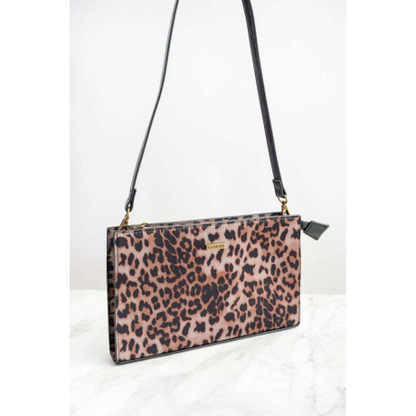 Cartera Animal Print Camel