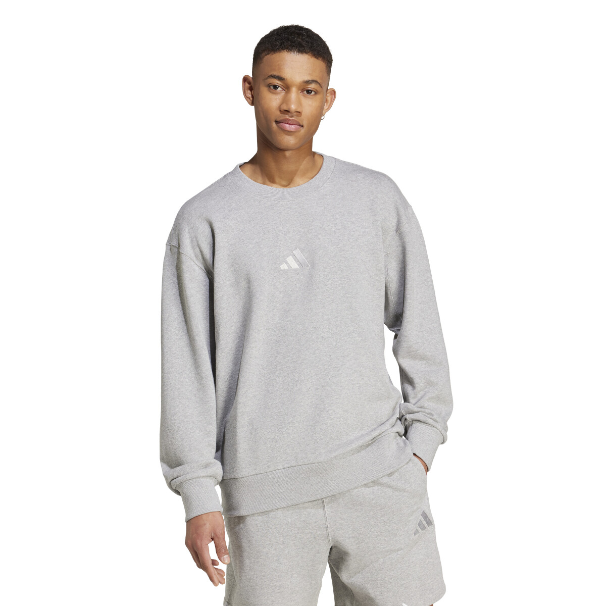 Buzo de Hombre Adidas All SZN Felpa Francesa Adidas - Gris 