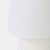LAMPARA BLANCA P/MESA 28X18CM Unica