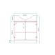 MOBILIARIO BAÑO MUEBLE 81X48X80 BLANCO C BACHAS 000