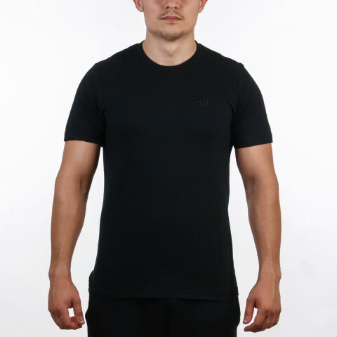 Austral Men's NECK T-SHIRT - BLACK Negro-Negro