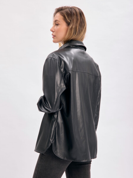Sobrecamisa pu Negra