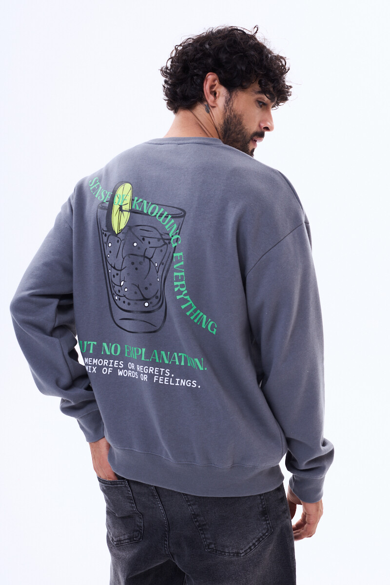 Buzo de felpa Campinas Gris oscuro