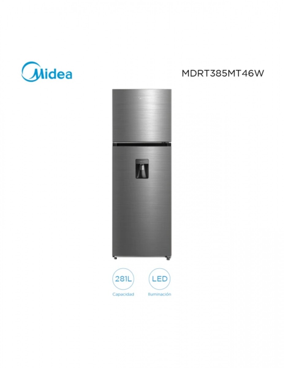 Refrigerador 274 Lts. Inox Midea M300cd Mdrt385mtr46w 