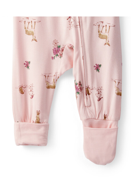 Pijama una pieza de viscosa Ecovero, puños plegables, línea Purelysoft Sin color