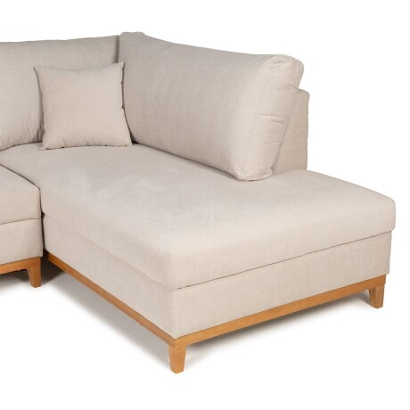 Rinconera Belfast - Tela Microfibra - Chaise derecho 2203 (Beige)