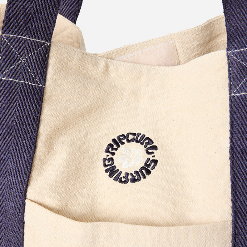 Bolso de mano Rip Curl Mixed Logo Tote - Beige Bolso de mano Rip Curl Mixed Logo Tote - Beige