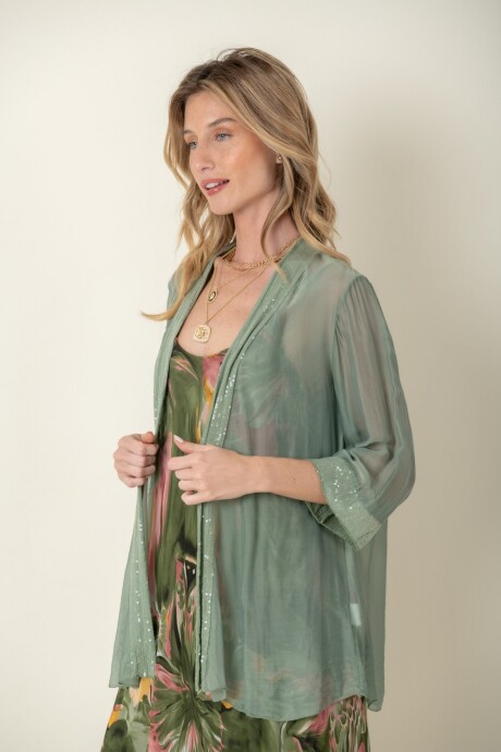 TUNICA GARDENIA Verde seco