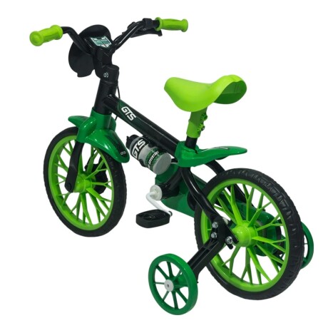 Bicicleta De Paseo Gts ARO12-GTS Rodado 12 Con Botella Ub VERDE