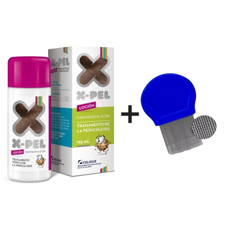 X-PEL PACK LOCION 125 ML + PEINE FINO X-PEL PACK LOCION 125 ML + PEINE FINO