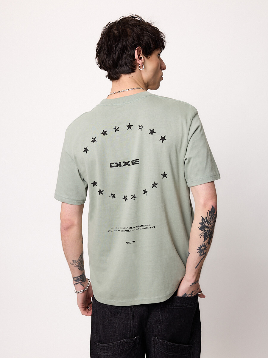 T-SHIRT M/C ODYTE DIXIE - Verde Seco 