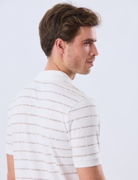 REMERA POLO ESTAMPADA Blanco