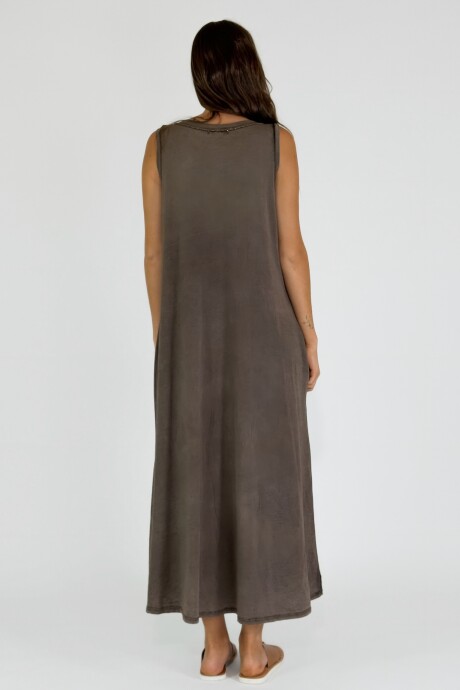 VESTIDO LAZARO Chocolate