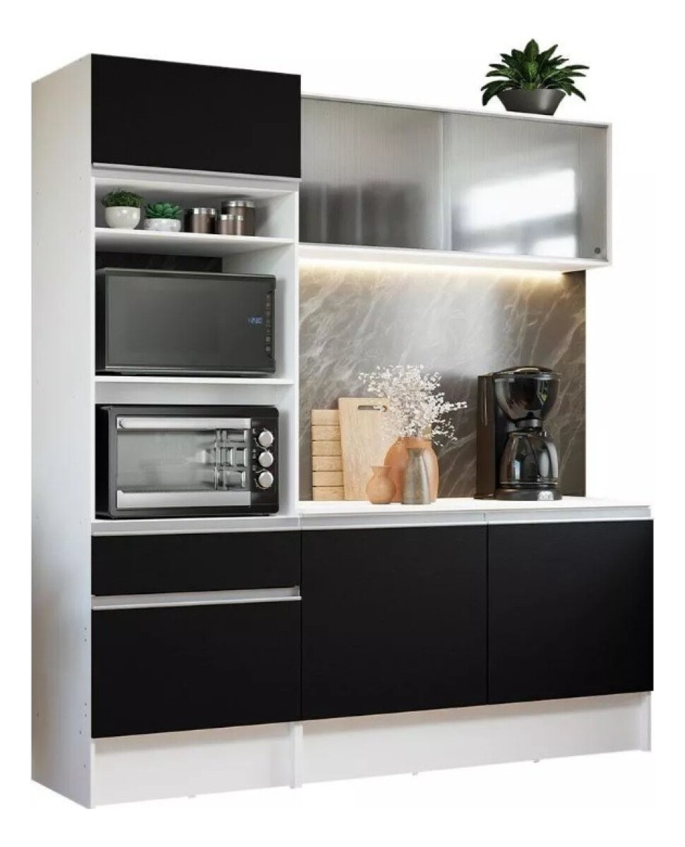 Mueble Para Cocina Alacena Aparador Bajo Mesada - Negro 