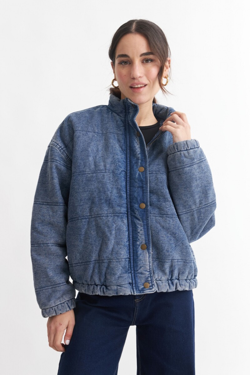 Campera con padding - Azul 
