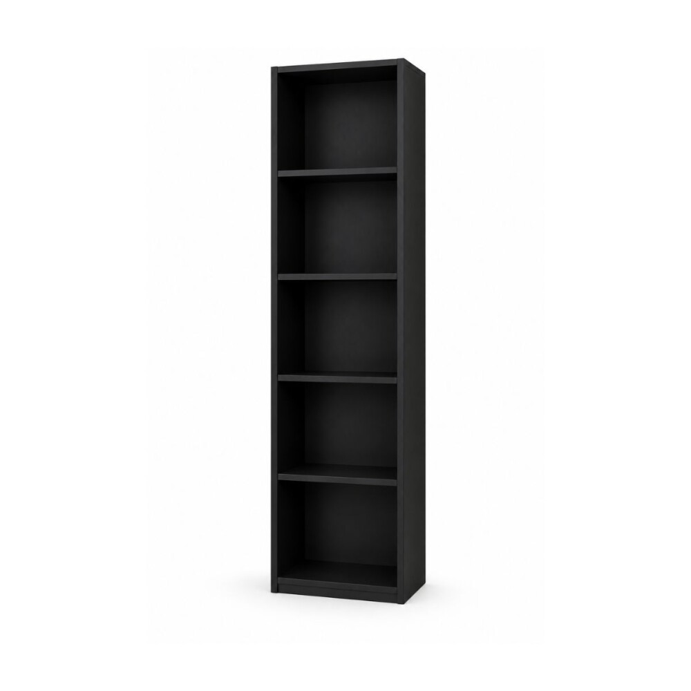 BIBLIOTECA 5 ESTANTES NEGRO