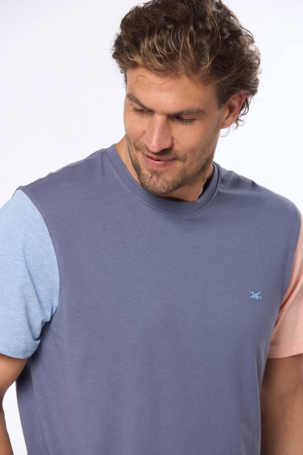 REMERA LISA COMBINADA Lila