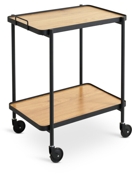 Carrito GANGSTED 2 estantes color roble/negro Carrito GANGSTED 2 estantes color roble/negro