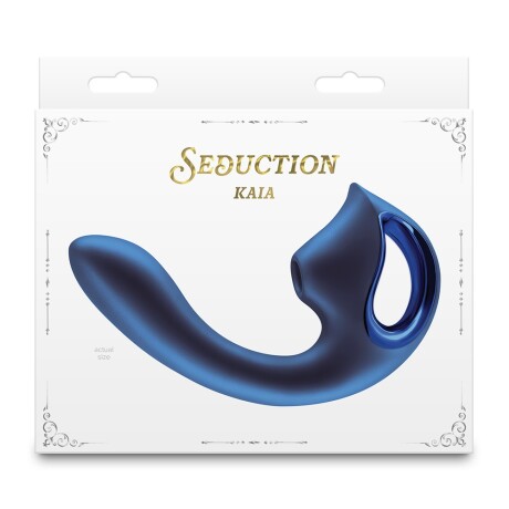 Vibrador Punto G Succionador Clítoris Seduction Kaia Azul