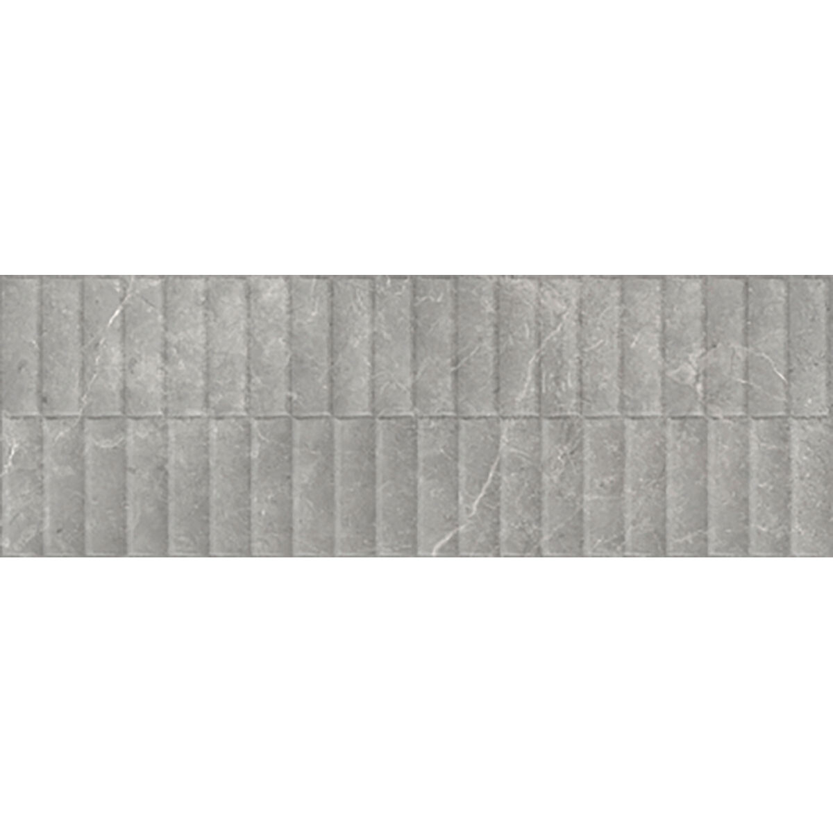 Ceramica Gris Rustico Mate Diseño Relieve 40X120Cm Pared - GAMAS DE GRIS 