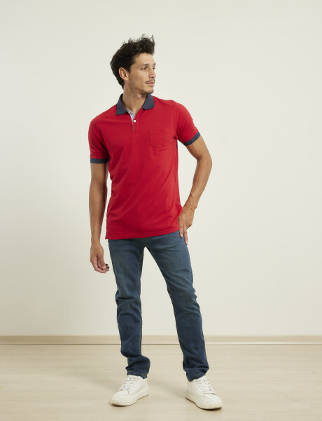 520303 REMERA NAVIGATOR Rojo Oscuro