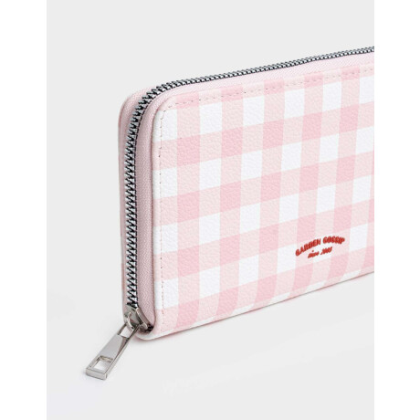 Billetera Fichero Negro Estampado Geometrico