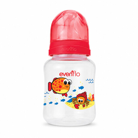 Mamadera Evenflo Acuario Bebés 0-3M 120Ml Tetina Flujo Lento Rojo