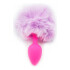 Plug Anal Pompón Conejita Consolador Estimulador Talle S Variante Color Lila Rosa