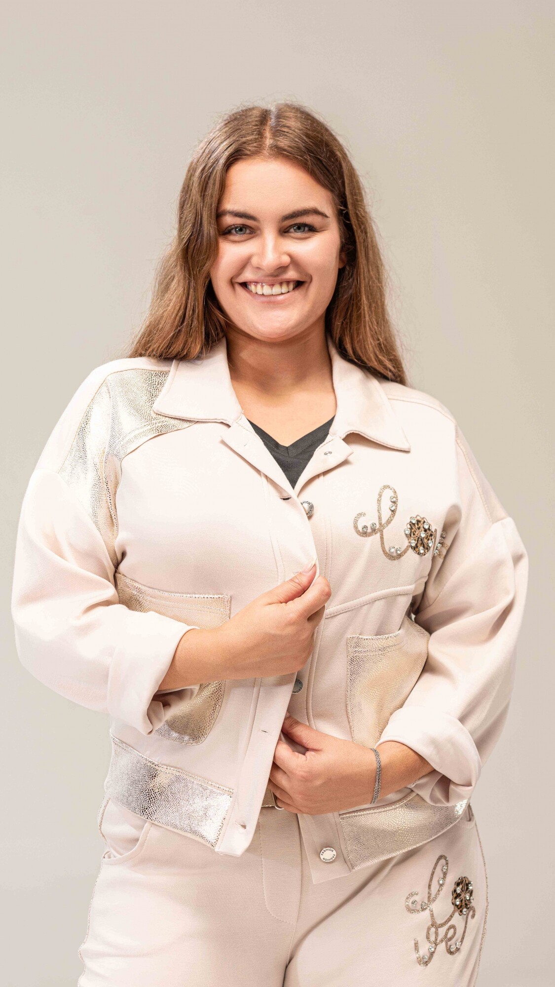 Campera Bruselas beige