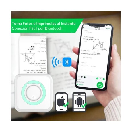 Mini Impresora Térmica Instantánea AZUL
